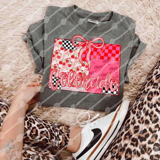 Colorado  patchwork tee or sweatshirt