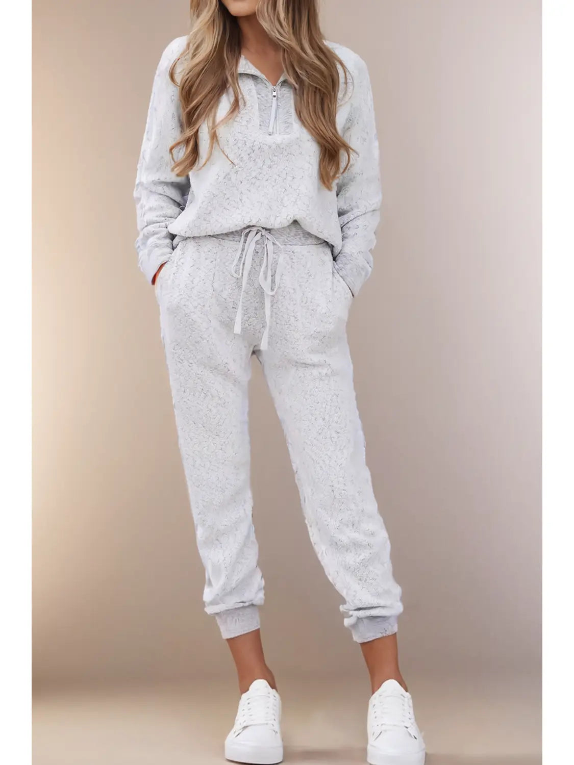 Quarter Zip Jogger Set