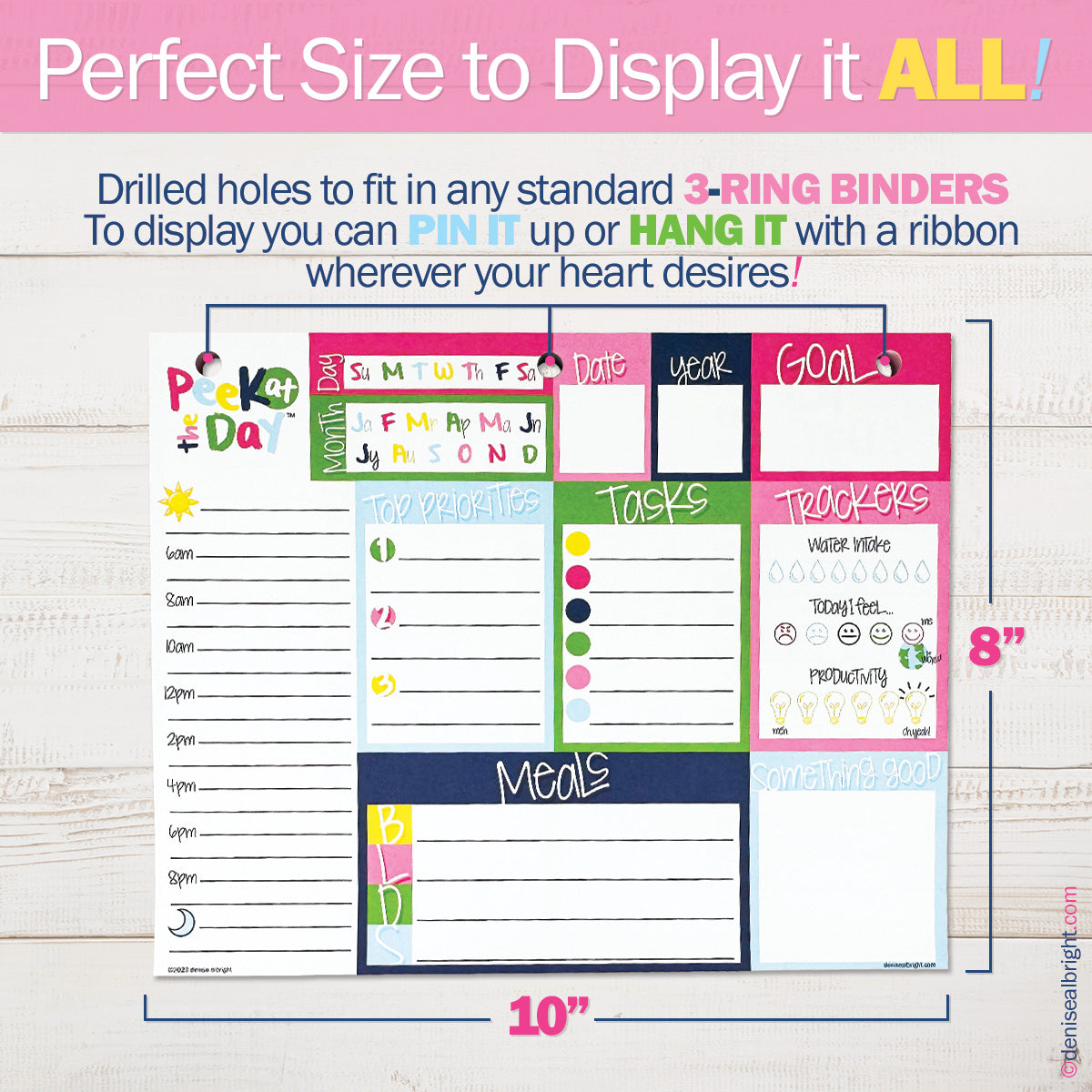 Peek at the Day™ Daily Planner Pad