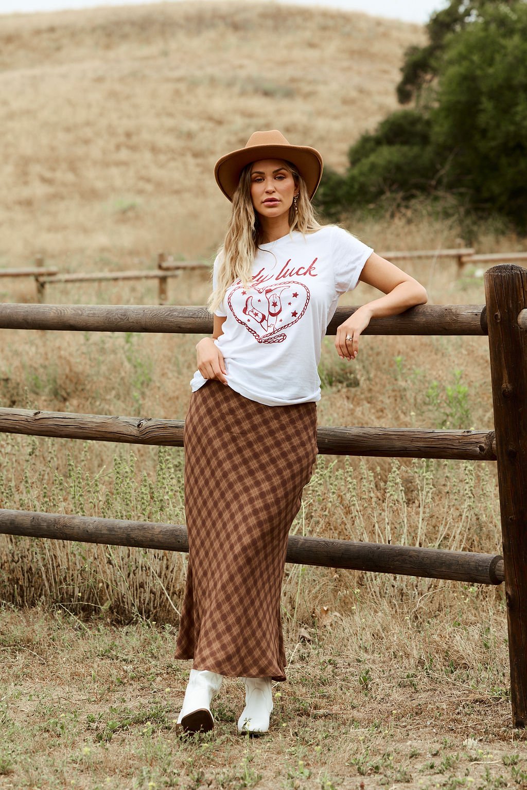 Lady Luck White Graphic Tee - FINAL SALE