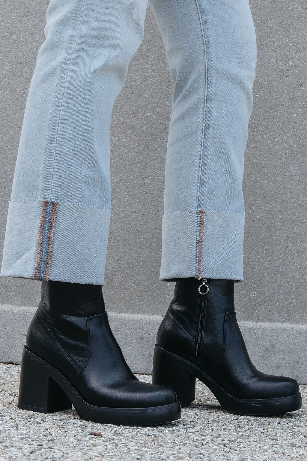 Chinese Laundry Groovy Black Heeled Ankle Boots