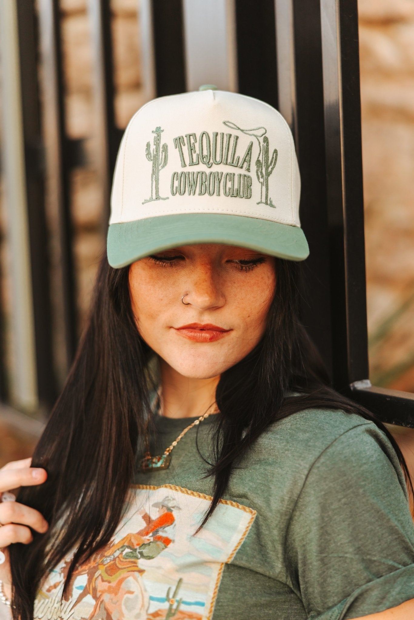 Tequila Cowboy Embroidered Trucker Hat