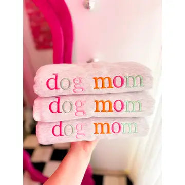 Dog Mom Embroidered Sweatshirt