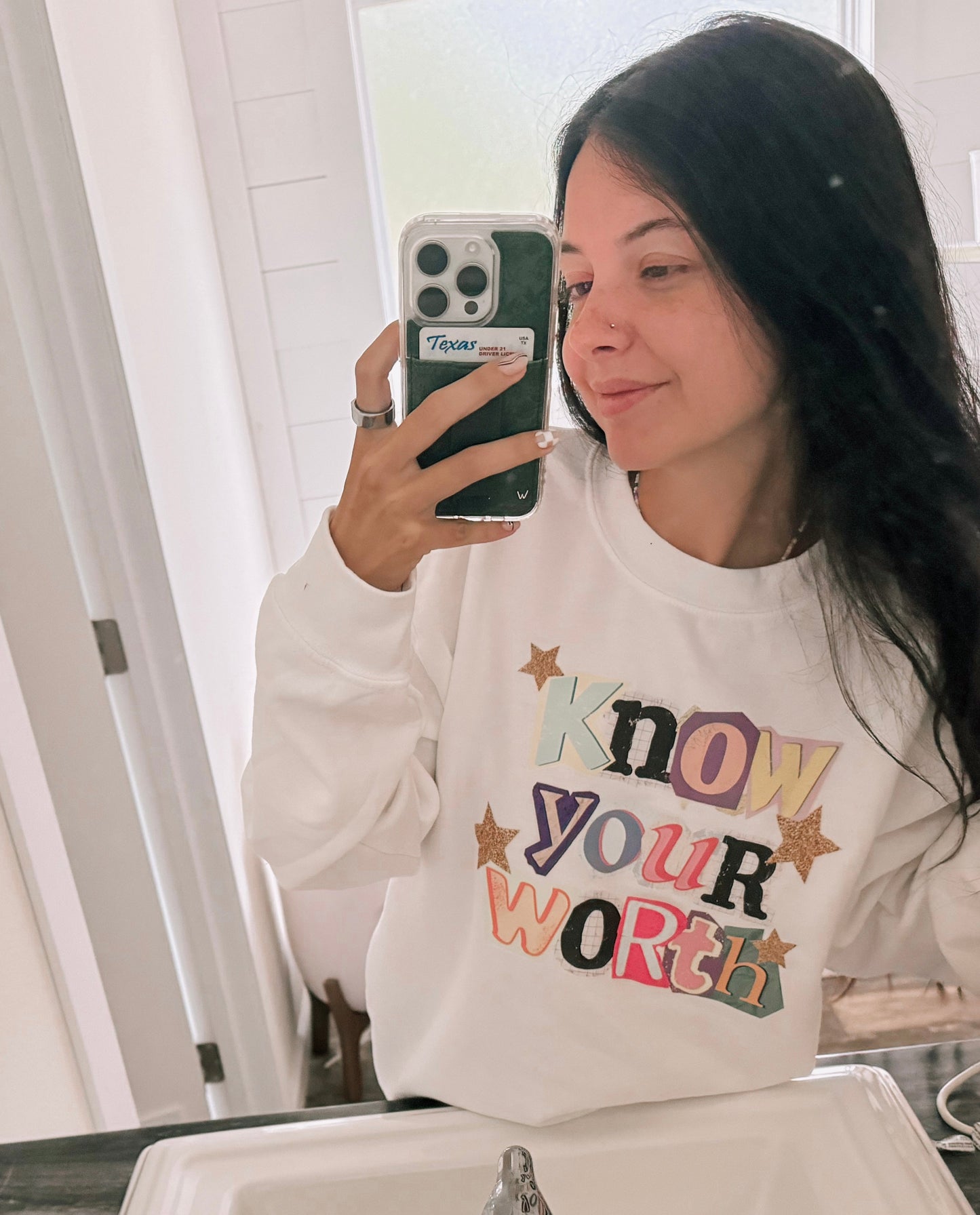 Know your worth tee or sweatshirt