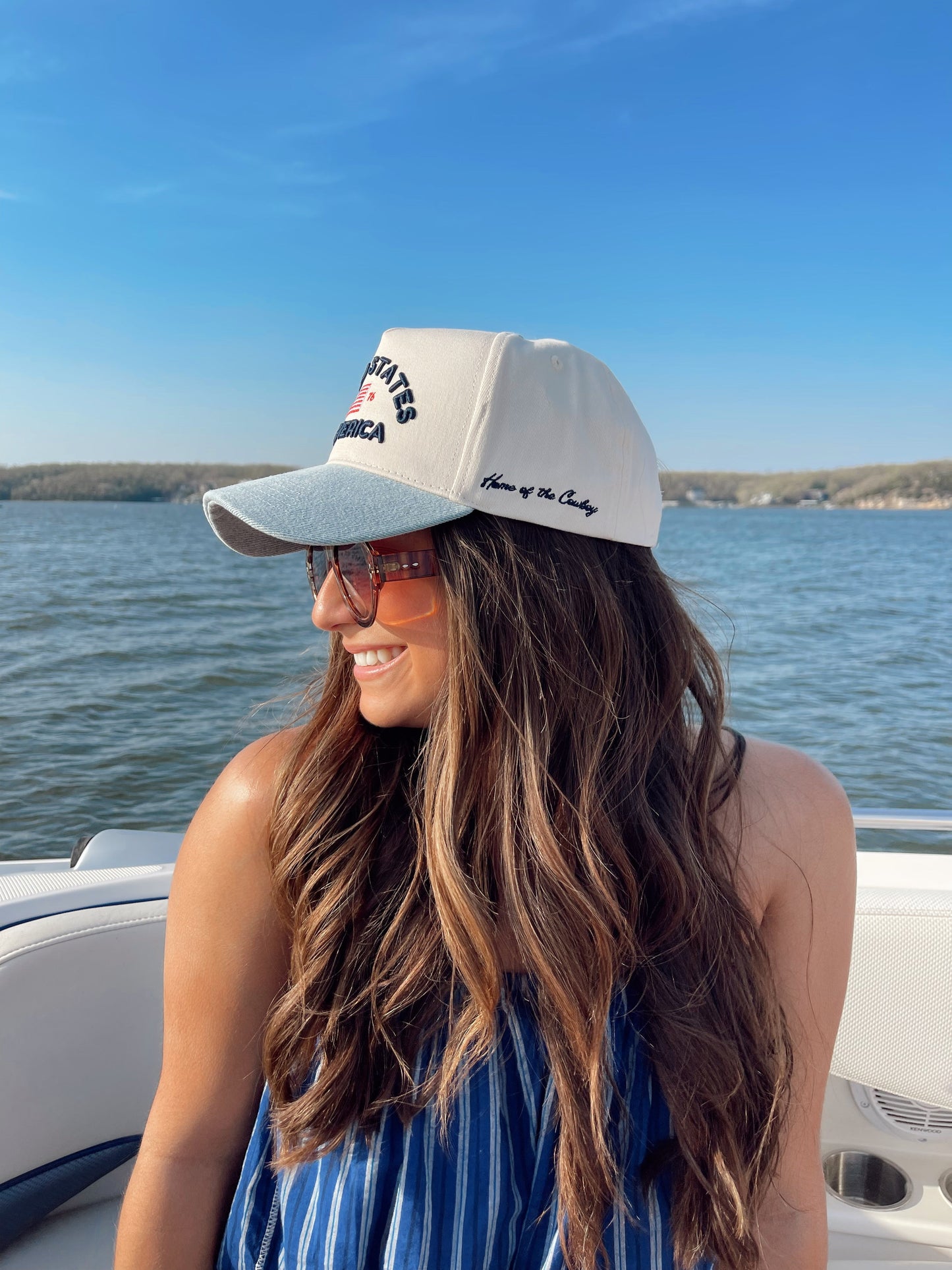 United States of America - Denim Blue Vintage Trucker Hat -PREORDER