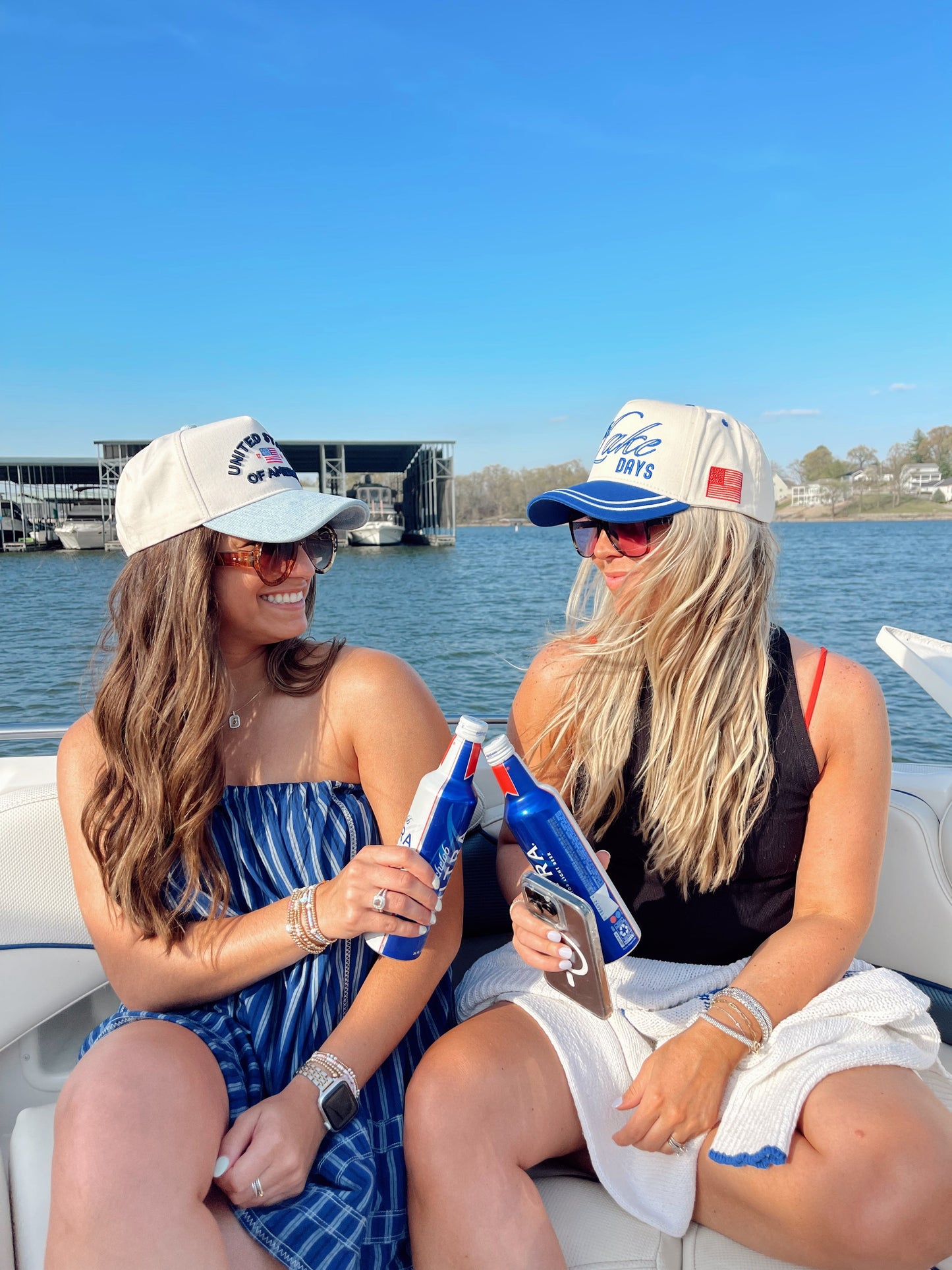 United States of America - Denim Blue Vintage Trucker Hat -PREORDER