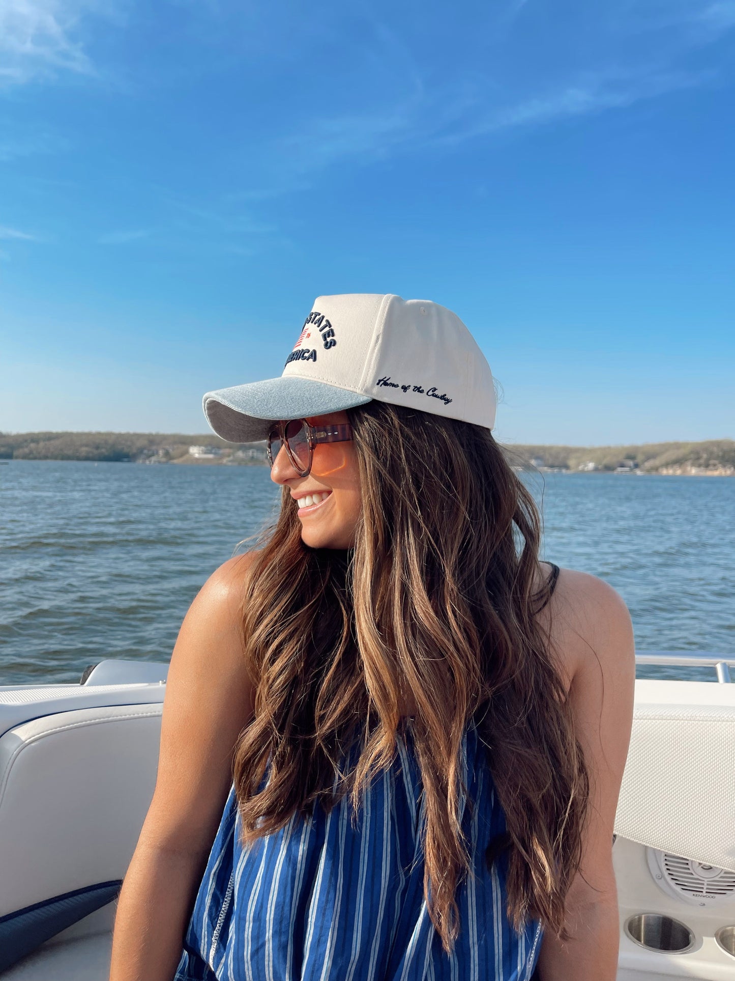 United States of America - Denim Blue Vintage Trucker Hat -PREORDER