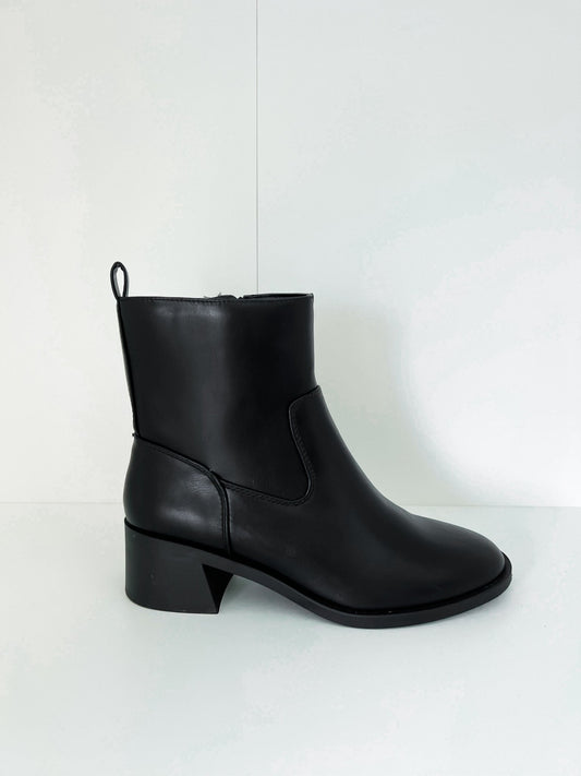 Elena Black Heeled Bootie - FINAL SALE