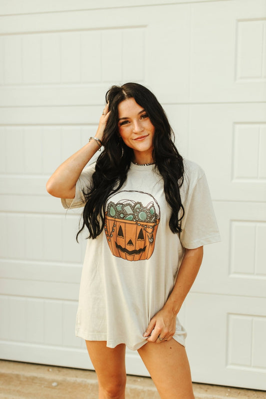 Turquoise Treats Halloween Graphic Tee